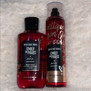 Bath & Body Works Emily in Paris Red Body Wash & Mist Set